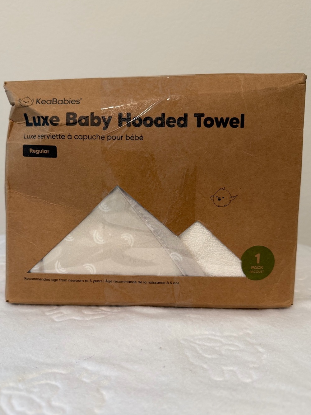 Keababies Luxe Baby Hooded Towel (Rainbow, 35x35)